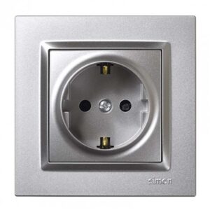 Enchufe Hager Aluminio